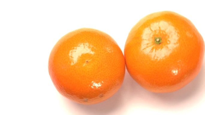 两个橙子特写旋转果实维C