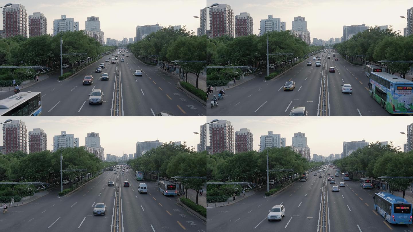 北京二环广安门桥下车流