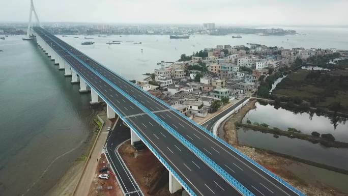 航拍海南跨海大桥——海文大桥2K