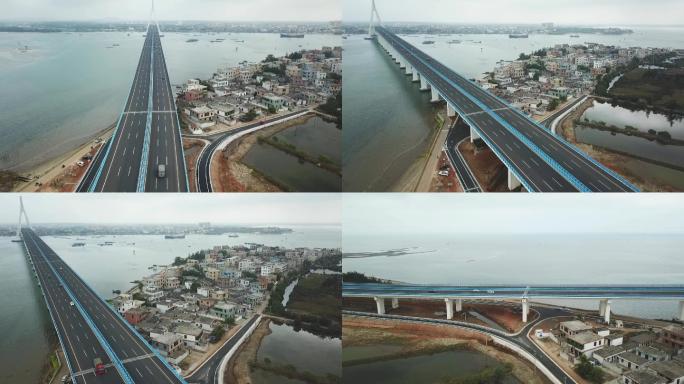 航拍海南跨海大桥——海文大桥2K