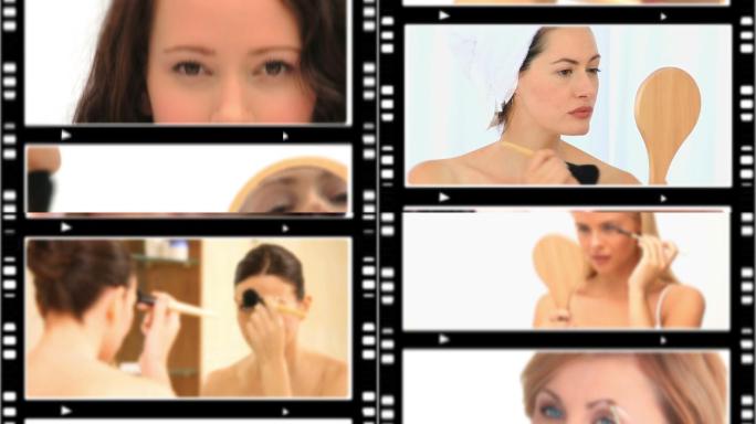 女人化妆视频片段特效