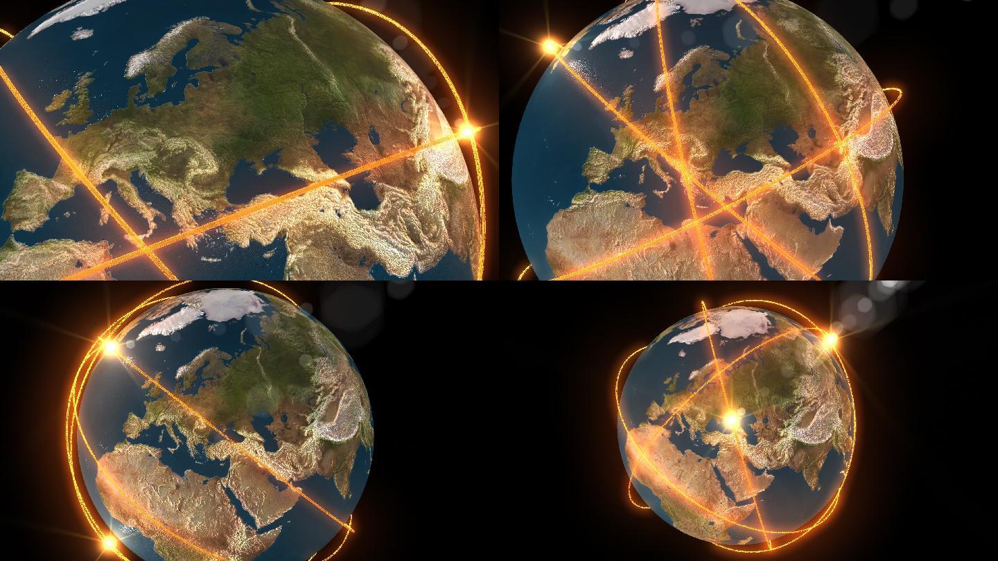 3D动画的地球特效