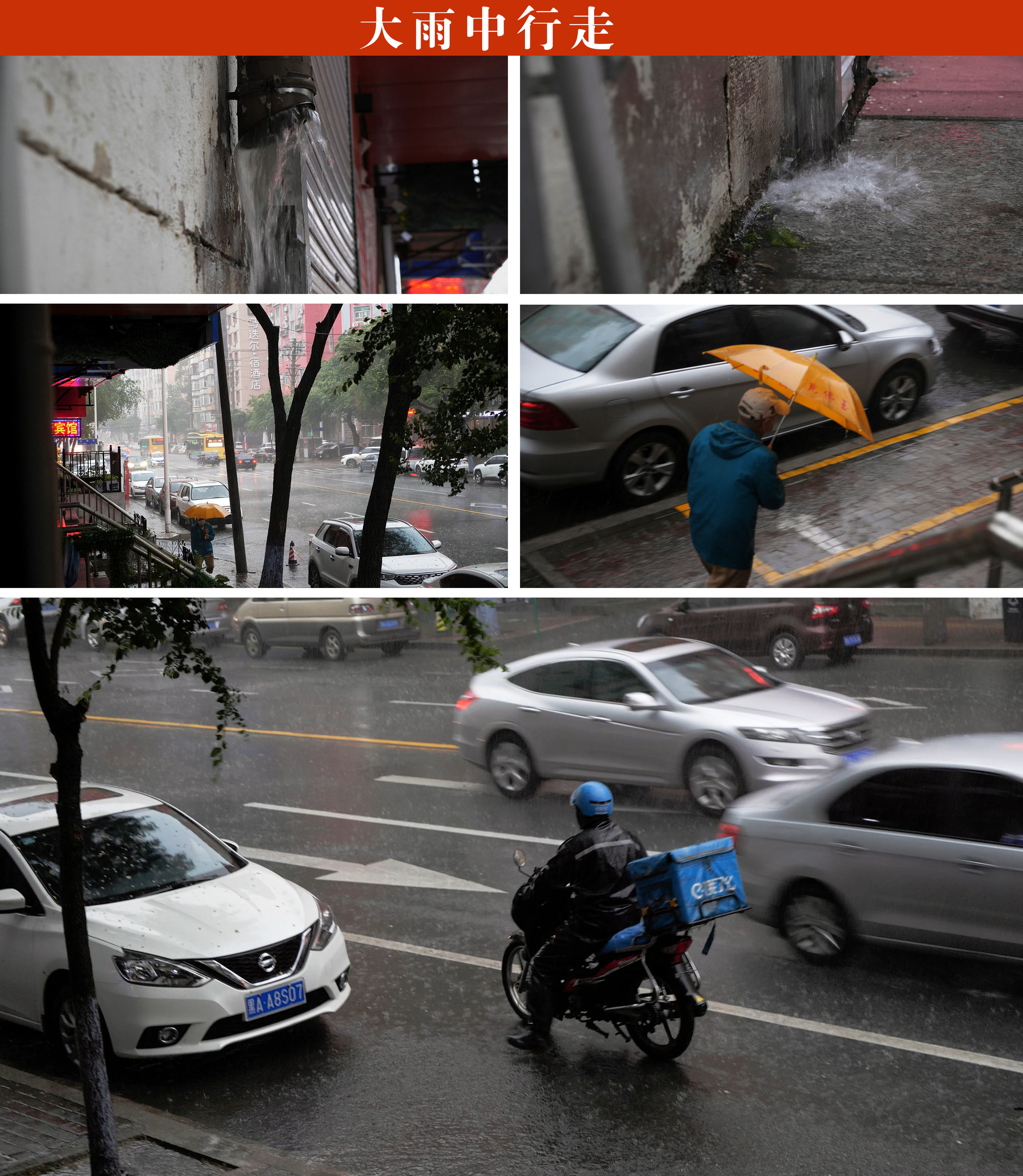 大雨中行走_3840x2160_高清視頻素材下載(編號:8399249)_實拍視頻_光