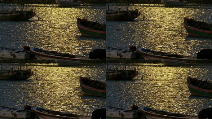 海南海口新港渔船视频