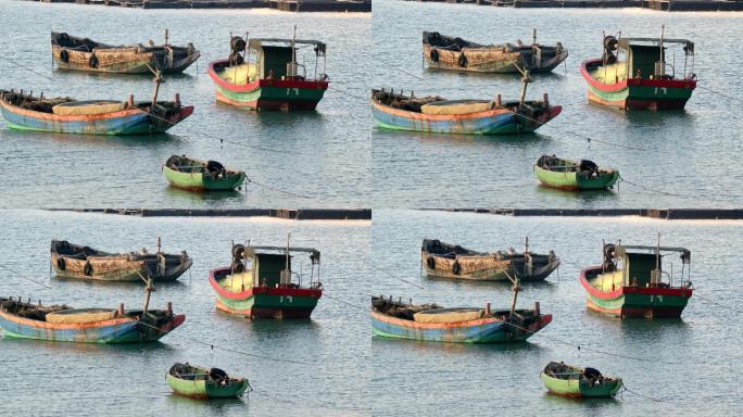 海南海口新港码头渔船
