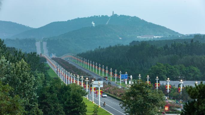 4k晋城泽州北路白马寺车流延时