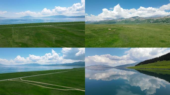4K高帧率航拍新疆赛里木湖