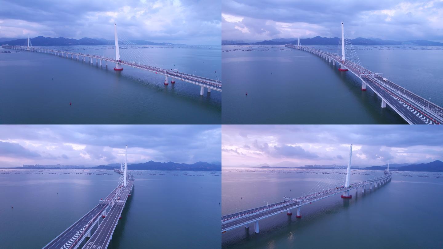 深圳湾大桥4k航拍