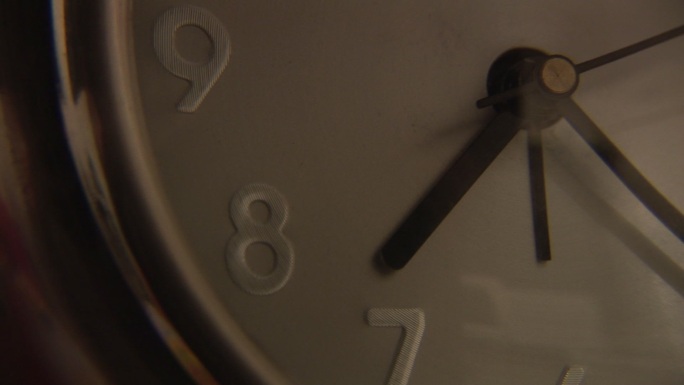 时钟时间特写钟表计时器时间流逝