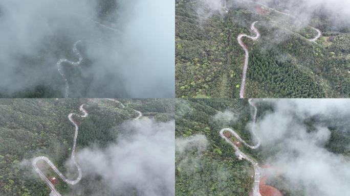 航拍大山云海