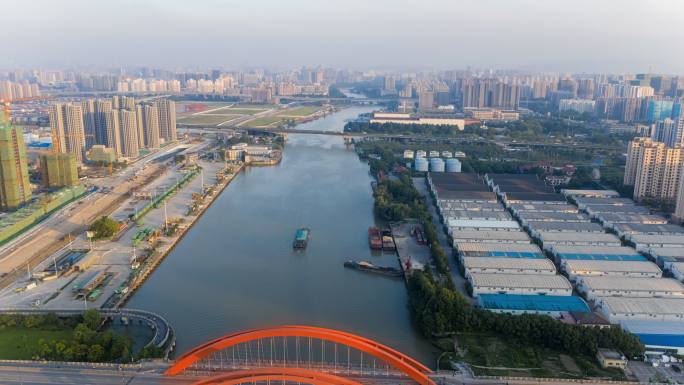 【4K原创·可商用】杭州运河延时摄影