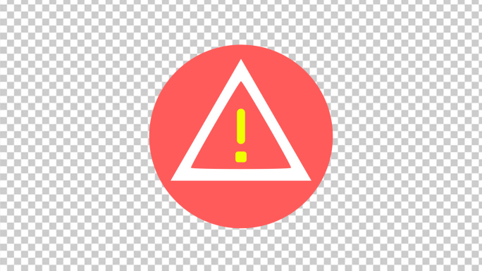 警示图标动画带通道素材-7