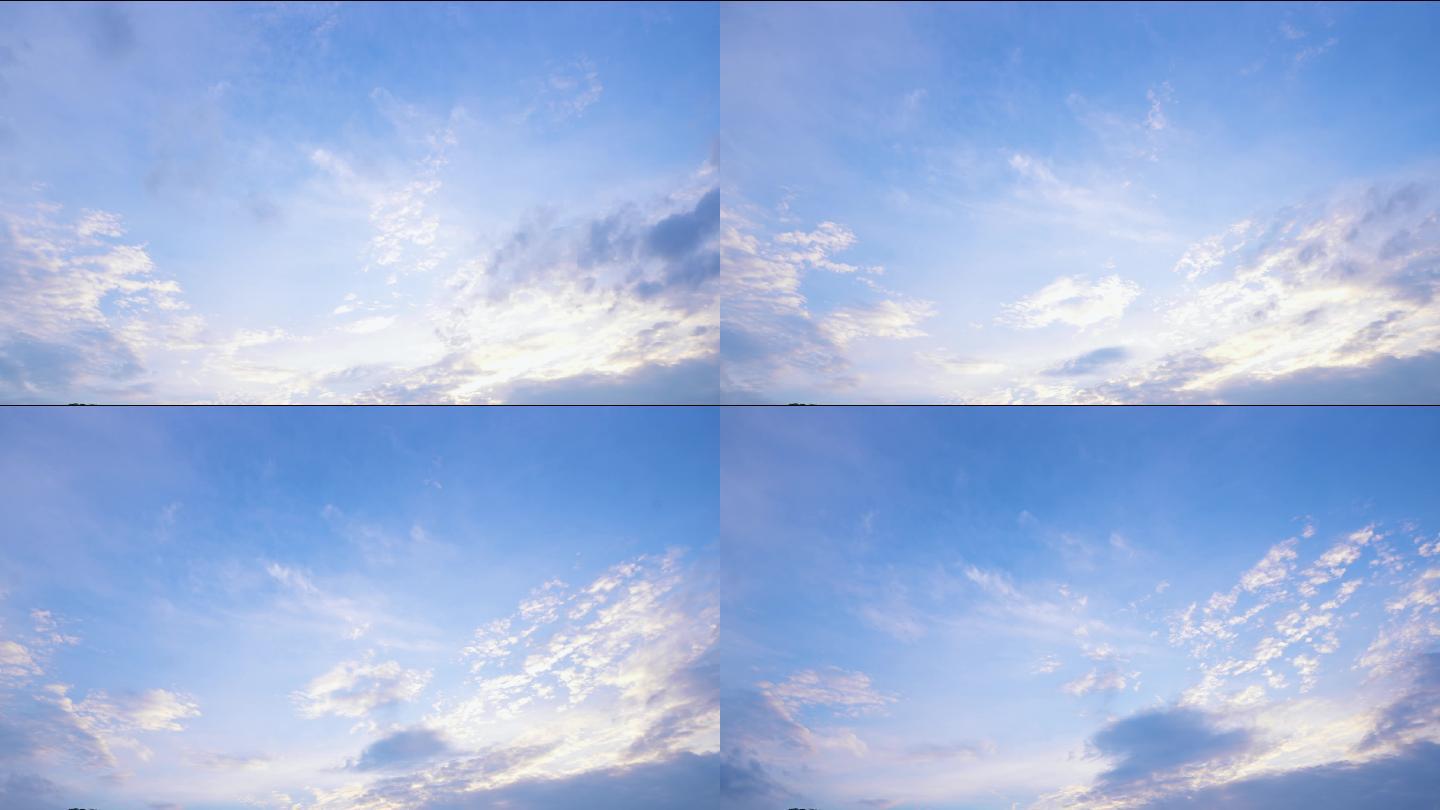 天空白云延时摄影