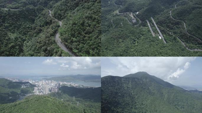 深圳梧桐山盘公路航拍