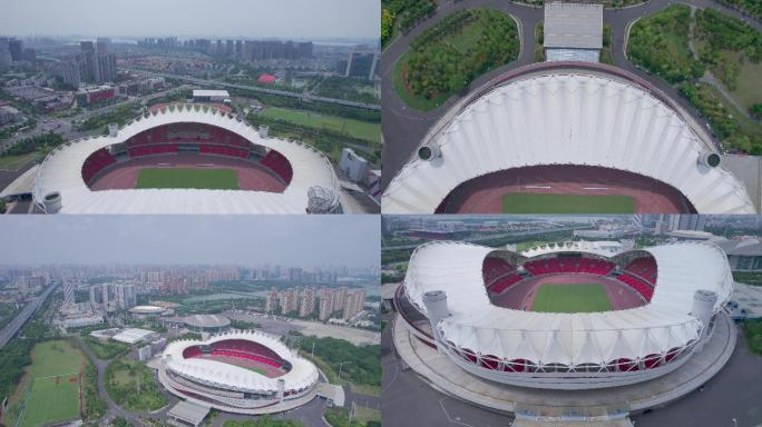 武汉体育中心4K高清航拍