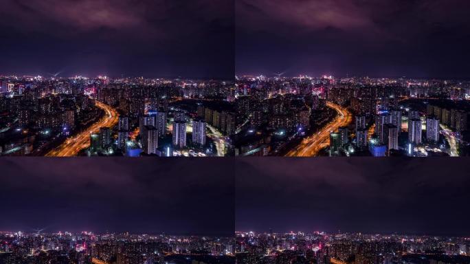 重庆九龙坡区夜景延时