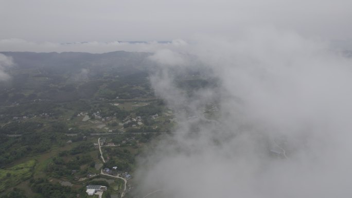 航拍四川盆地内江市山区丨DLog丨4K