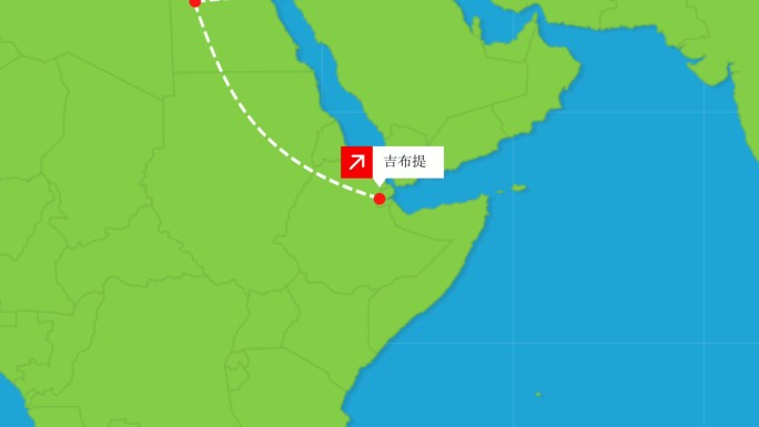 深圳出发飞往国外 飞机飞行路线动画