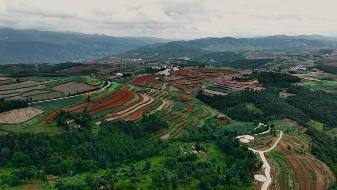 云南东川红土地航拍