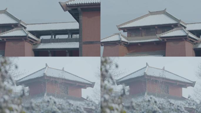 秦汉都城雪景