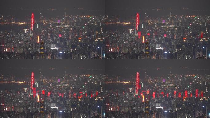 【4K正版】实拍深圳城市灯光秀