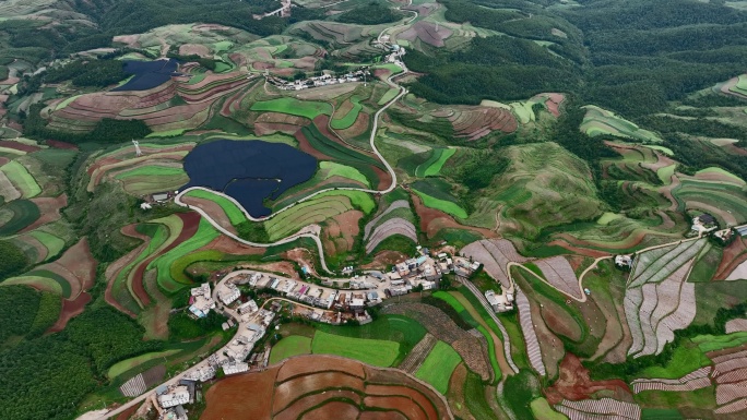 云南东川红土地航拍