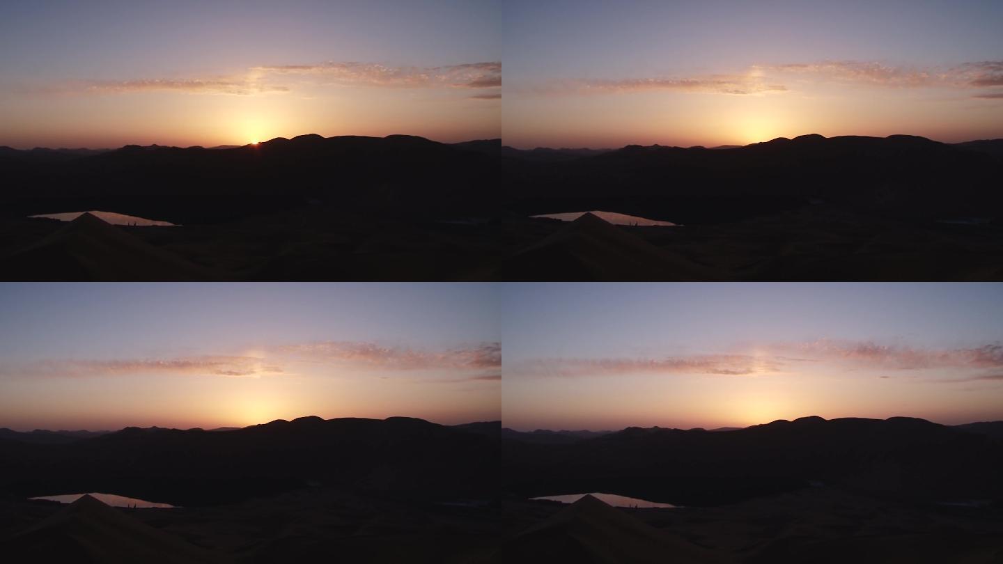 沙漠日落夕阳