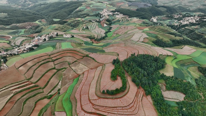 云南东川红土地航拍