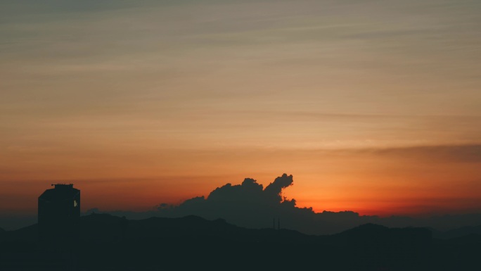 4K唯美夕阳日落时分【原声】