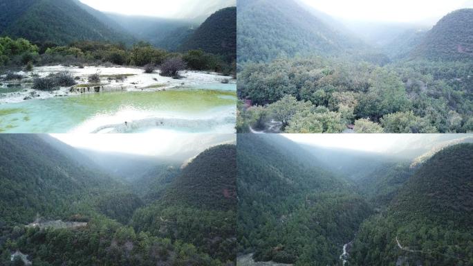 香格里拉白水台航拍 香格里拉旅游宣传片