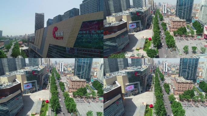 济南印象城道路航拍