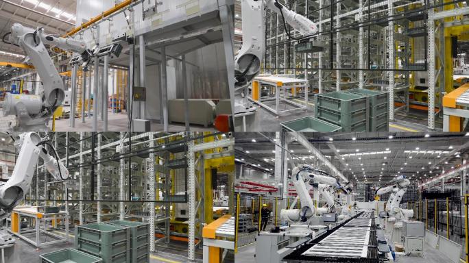 自动化机械工厂生产线