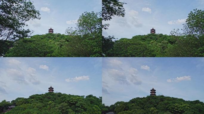 绍兴蕺山公园山顶上的文笔塔