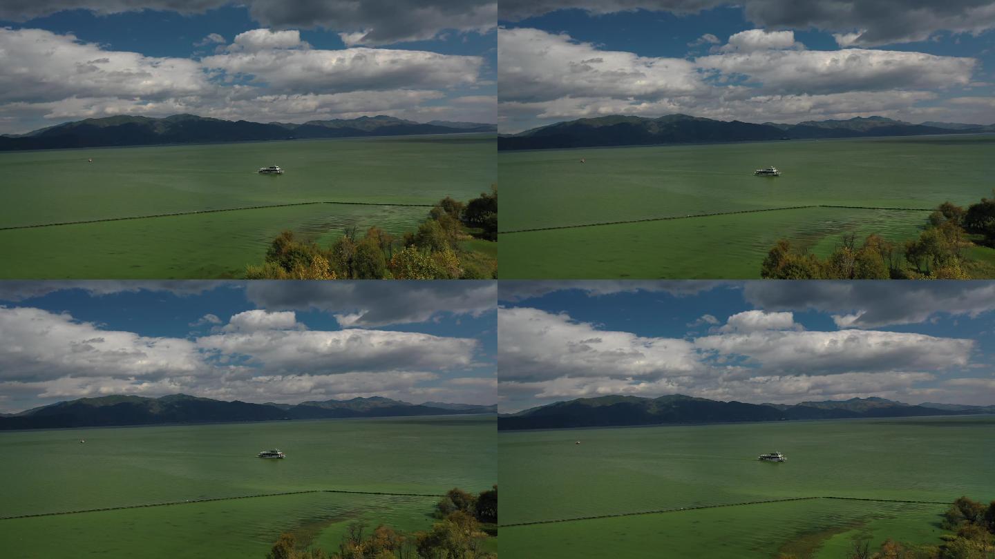 原创 云南大理洱海湖泊自然风光航拍