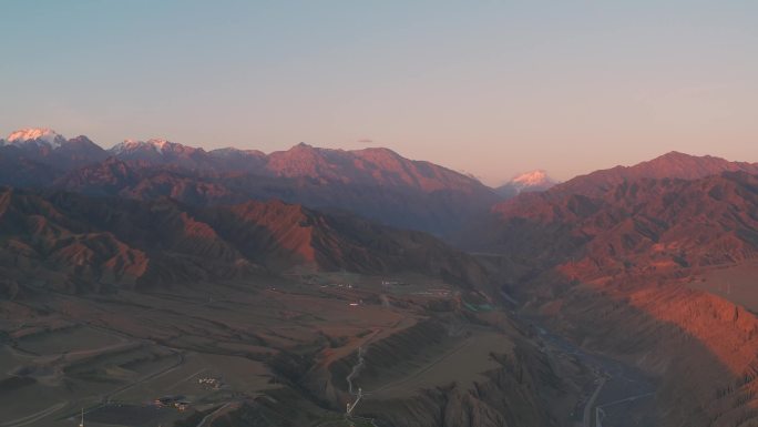 独库公路独山子大峡谷日出