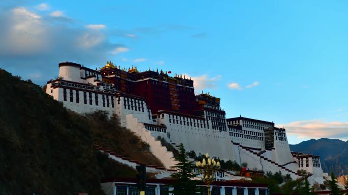 西藏布达拉宫延时视频
