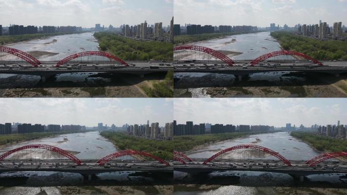 沈阳市浑河长青桥航拍