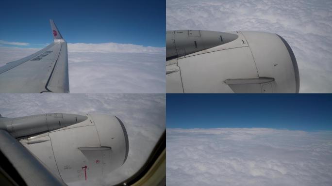 飞机上拍摄天空白云-1