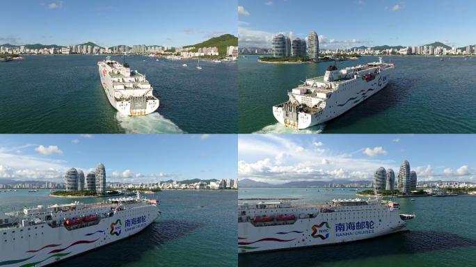 三亚凤凰岛巨型邮轮入港