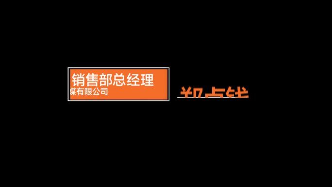 多款简约人名字幕条企业人名条AE模板