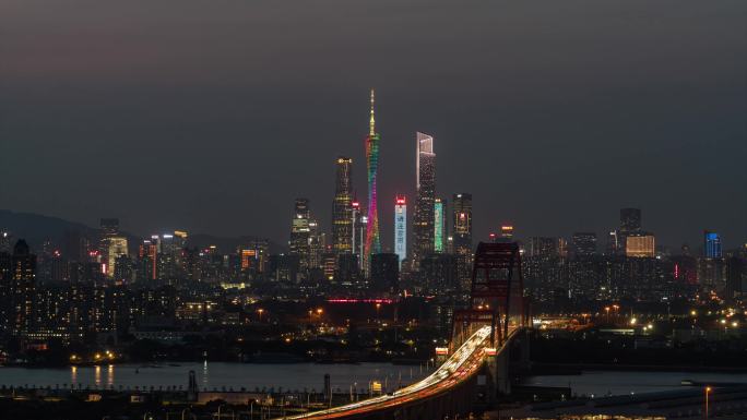 广州地标延时夜景