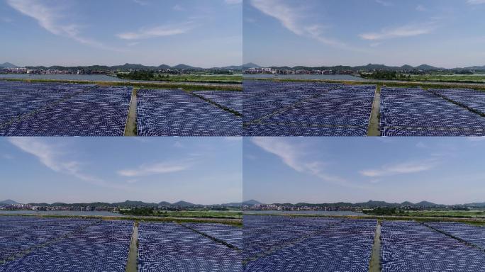 太阳能发电航拍视频