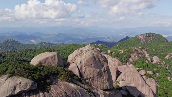 航拍福建漳州乌山素材