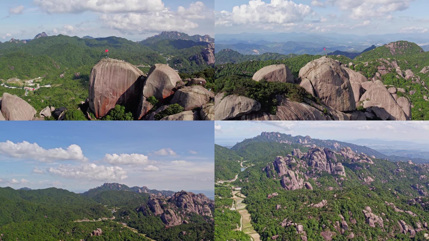 航拍福建漳州乌山素材