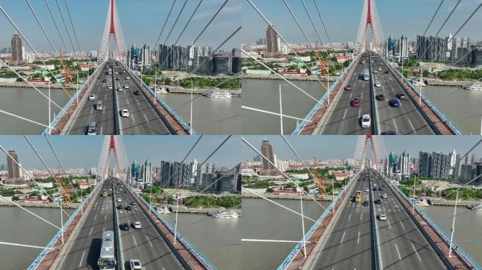 杨浦大桥上的车流