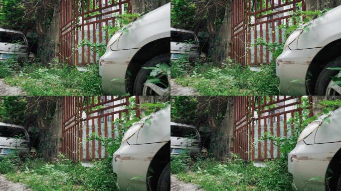 【正版素材】破车旧车废弃车