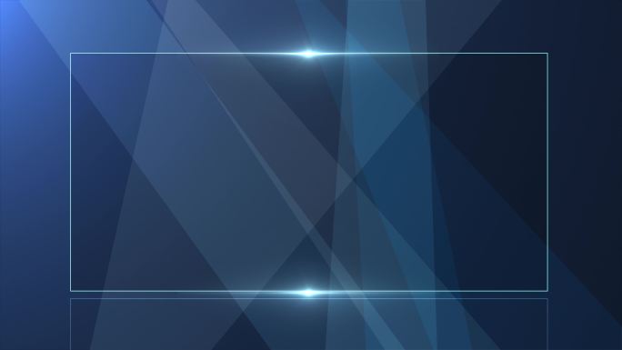蓝色科技感质感边框企业内容框框ae模板
