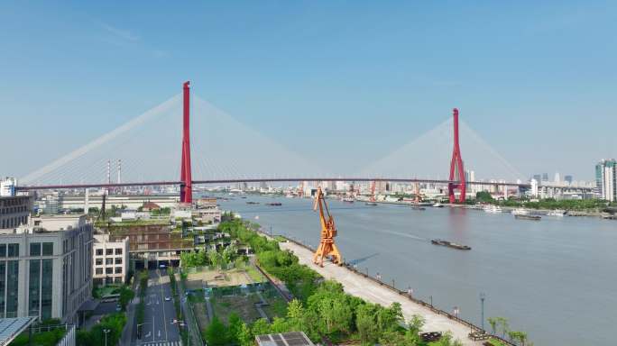 杨浦滨江与杨浦大桥