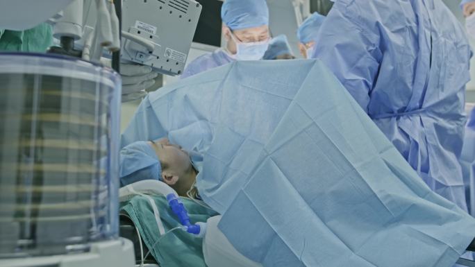 【原创】4K手术室医生做手术呼吸机真实
