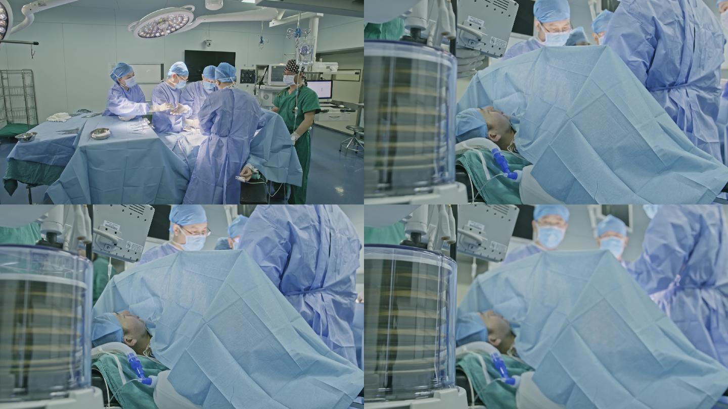 【原创】4K手术室医生做手术呼吸机真实